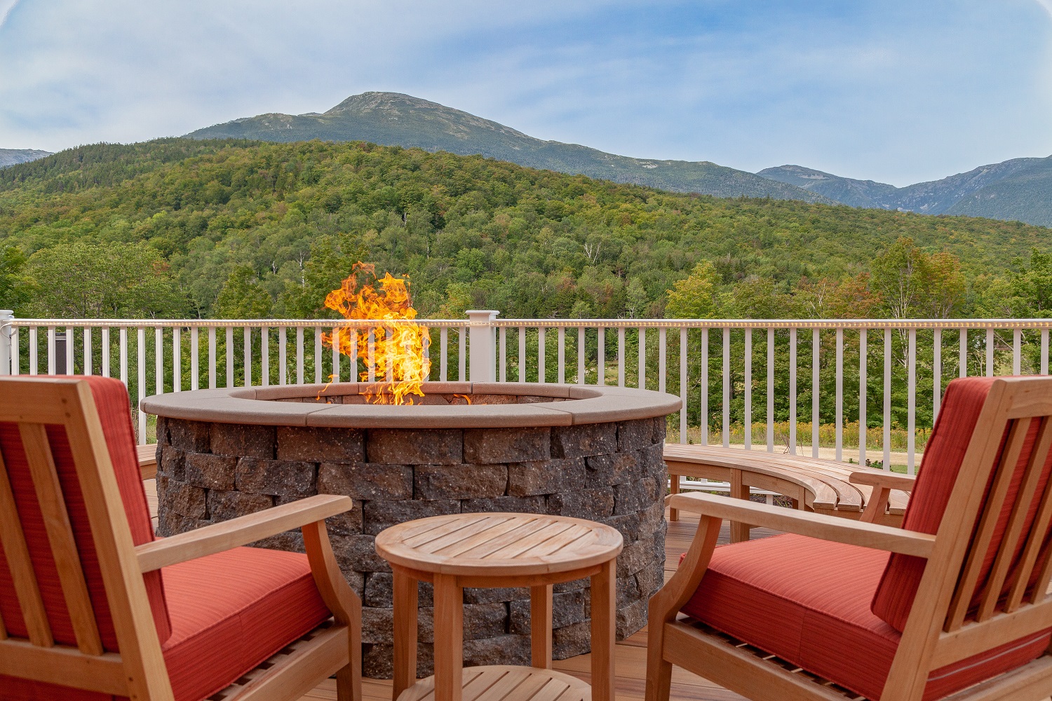 Small View from Firepit on Deck Glen House Hotel Fall Marketing 1
