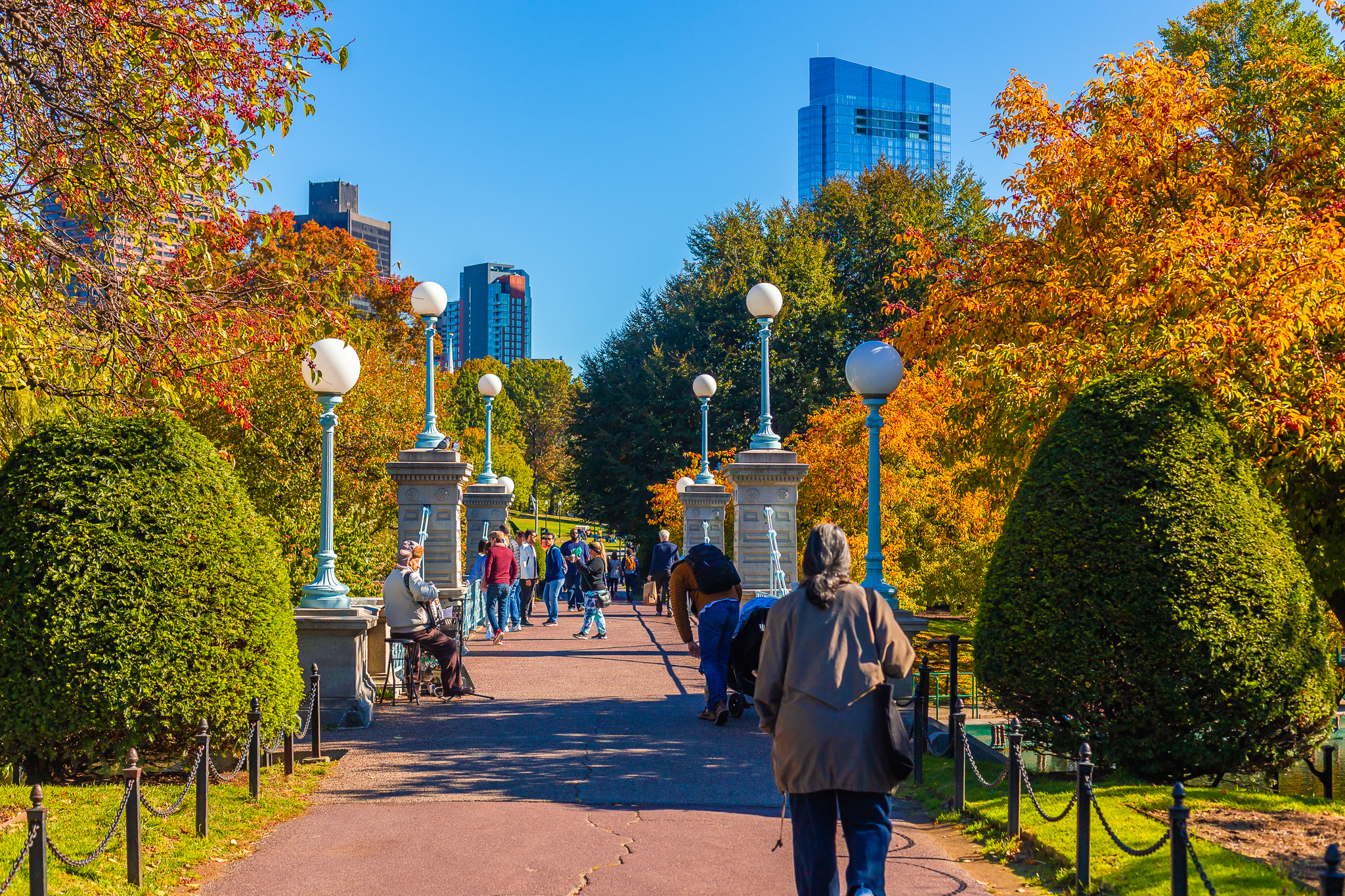 Public Garden in Fall Credit Greater Boston Convention and Visitors Bureau Jessica Scott