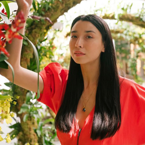 Lily Kwong at The orchid Show: National Heritage. Photo NYBG.