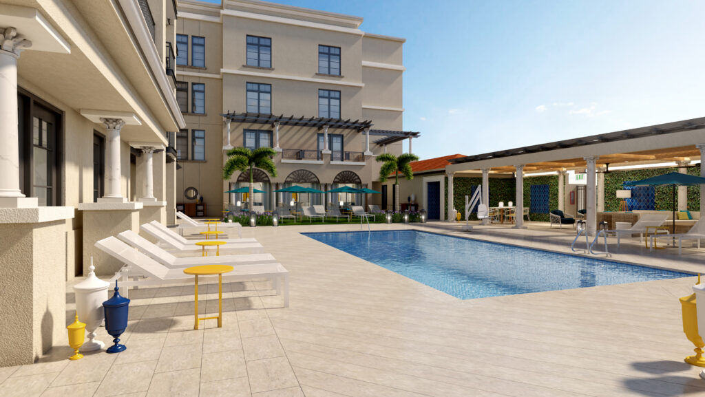 Pool Deck Rendering View 1 Pool Deck Rendering View 1