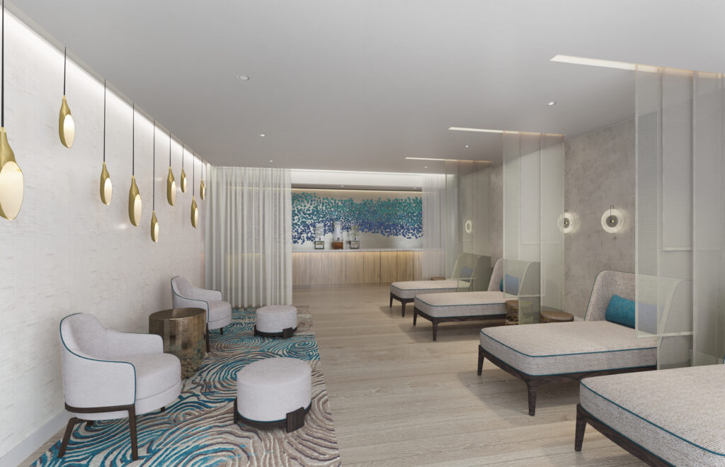 Santuary room with couches at spa