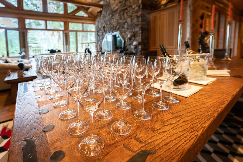 glasses Wine tasting at Triple Creek Ranch. Courtesy Triple Creek Ranch.