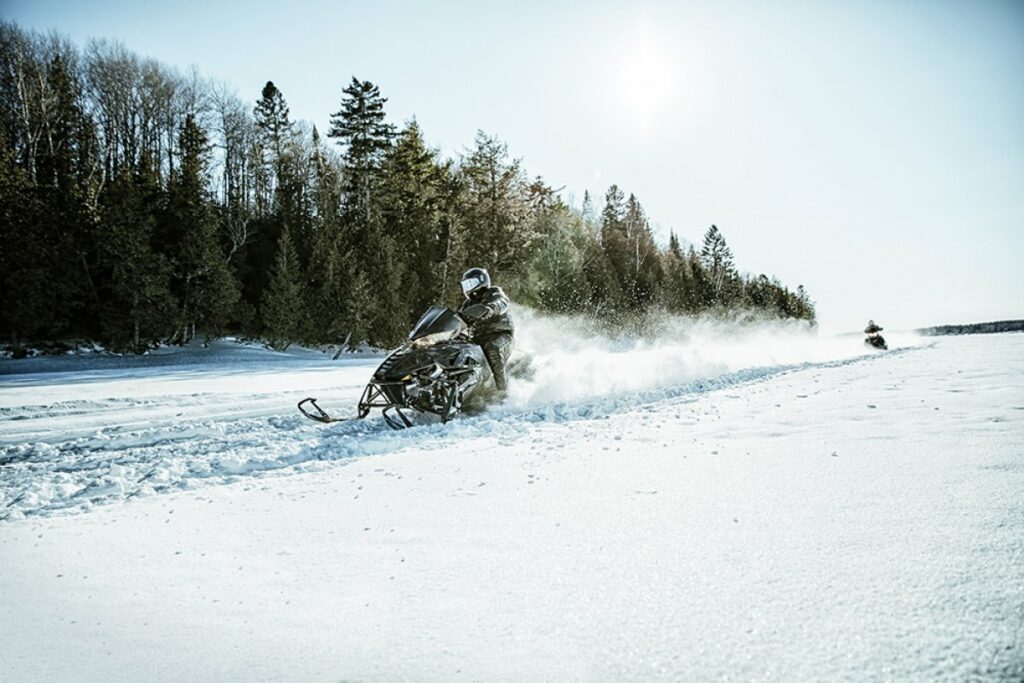 Snowmobiling in Maine